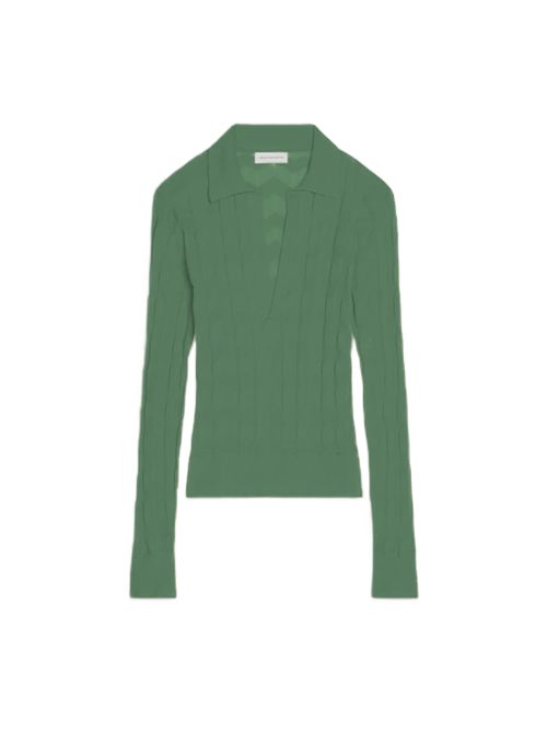 Dries Van Noten mach polo im maglia ml DRIES VAN NOTEN | 261-021230-3712609 PINE